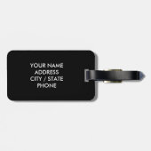 Origineel Gepersonaliseerd Roze KALK EN REIZEN OP Bagagelabel (Achterkant horizontaal)