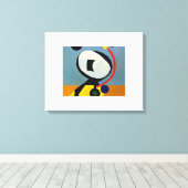Origineel gesigneerd exemplaar: "Simple Heart" Canvas Afdruk (Insitu (Houten vloer))