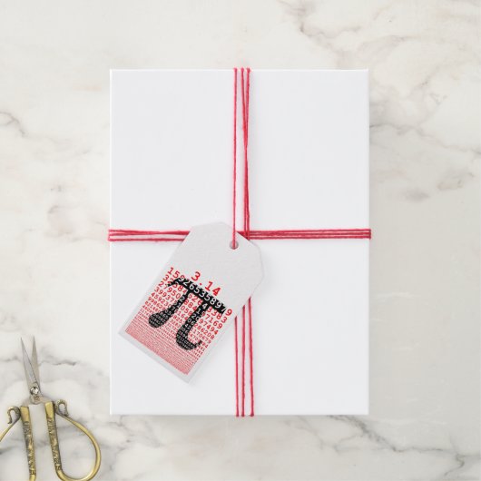 Origineel getal pi dag wiskundig symbool cadeaulabel (Met Touw)