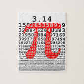 Origineel getal pi dag wiskundig symbool legpuzzel (Verticaal)