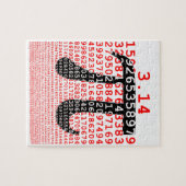 Origineel getal pi dag wiskundig symbool legpuzzel (Horizontaal)