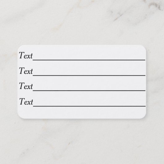 origineel glimlachend afbeelding voor gezelschapsd visitekaartje (Achterkant)