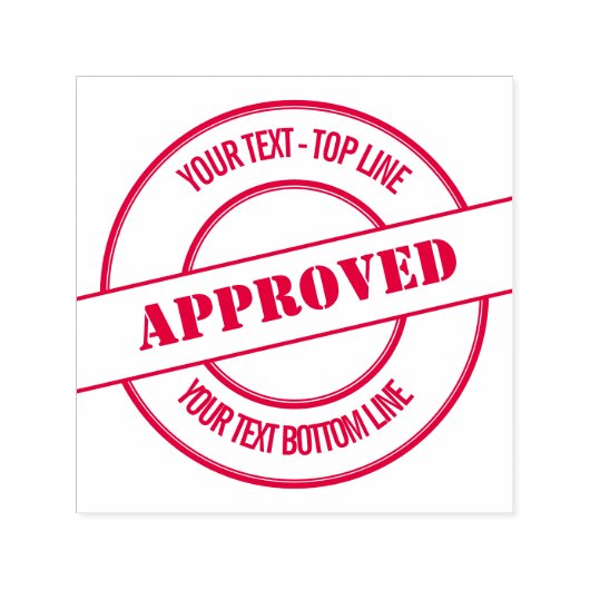 Origineel Goedgekeurd Stempel & Badget Design Red  (Design)