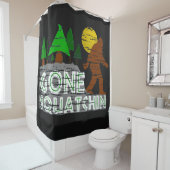 Origineel Gone Squatchin Shower Curtain Douchegordijn (In situ)