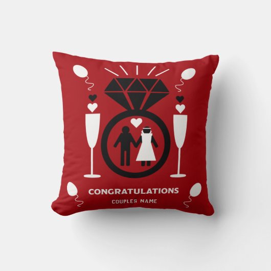 Origineel Grappig Verlovings Cadeau    Kussen (Voorkant)