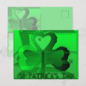 Origineel Happy St Patrick Horizontal Briefkaart (Voorkant / Achterkant)