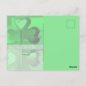 Origineel Happy St Patrick Horizontal Briefkaart (Achterkant)