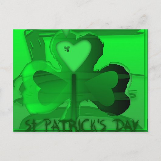 Origineel Happy St Patrick Horizontal Briefkaart (Voorkant)