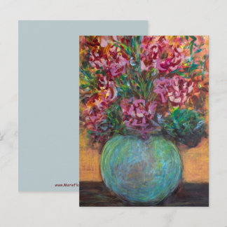 Origineel Hedendaags Expressief Abstract Boeket Briefkaart