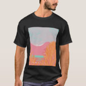 Origineel hedendaags "The Lake" kunstwerk voor hem T-shirt (Voorkant)