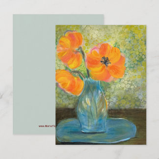 Origineel Huidig Expressief Abstract Boeket Briefkaart
