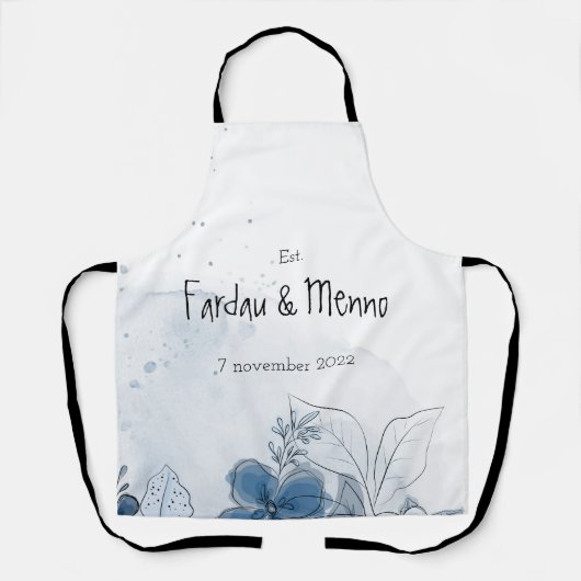 Origineel huwelijkscadeau schort bruiloft (Voorkant)