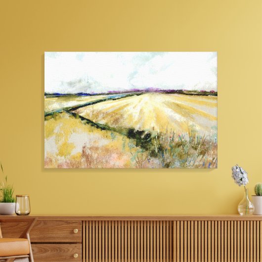 Origineel Iers landschapsschilderij Canvas Afdruk (Insitu (Woonkamer))