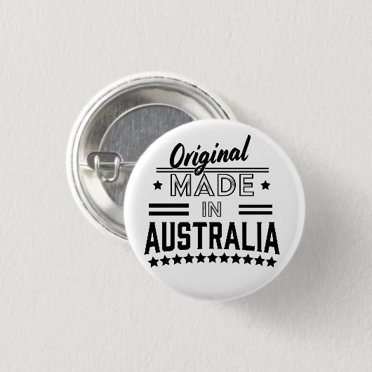 Origineel in Australië Ronde Button 3,2 Cm (Voorkant /achterkant)