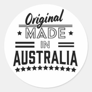 Origineel in Australië Ronde Sticker