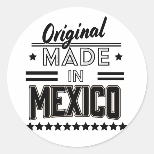 Origineel in Mexico Ronde Sticker (Voorkant)