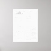 Origineel inkomstenbelastingformulier 1040 van 191 canvas afdruk (Voorkant)