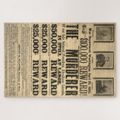  origineel John Wilkes Booth Gezocht Poster Legpuzzel (Horizontaal)