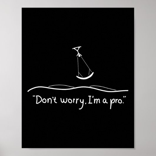 Origineel Kite Surfen Cadeau Poster (Voorkant)