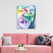 Origineel kleurrijk surrealistisch afbeelding canvas afdruk (Insitu (Woonkamer))