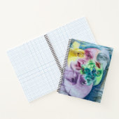 Origineel kleurrijk surrealistisch afbeelding notitieboek (Binnen)