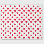 Origineel kleurstijlwit rood Star-patroon Cadeaupapier (Vlak)