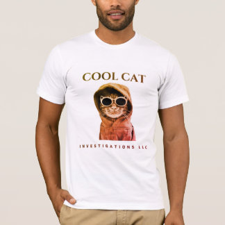 Origineel kool kat logo - bevlekte zonnebank t-shirt