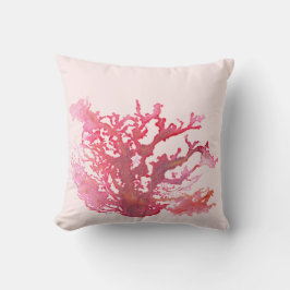 Origineel koraal Sierkussen roze 16 x 16 inch