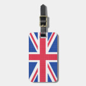 Origineel kruissteek ontwerp Union Jack Bagagelabel (Voorkant verticaal)
