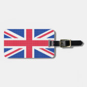 Origineel kruissteekontwerp Union Jack Bagagelabel (Voorkant horizontaal)