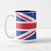 Origineel kruisstiekmodel Uniefactrice Tweekleurige Koffiemok (Links)