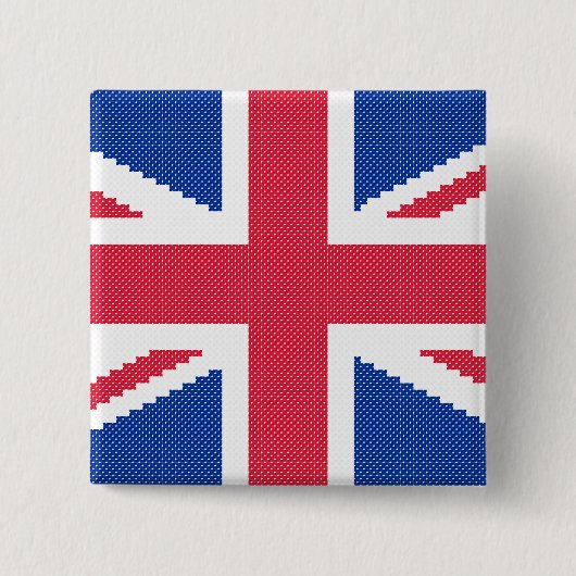 Origineel kruisstiekmodel Uniefactrice Vierkante Button 5,1 Cm (Voorkant)