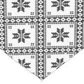 Origineel kruisstiekontwerp naadloos patroon korte tafelloper (Hoek)