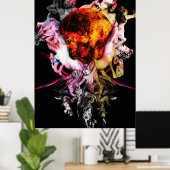 Origineel kunstwerk #3 poster (Thuiskantoor)