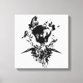 Origineel kunstwerk #3 Zwart en wit Canvas Afdruk (Voorkant)