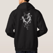 Origineel kunstwerk #3 Zwart en wit Hoodie (Achterkant)