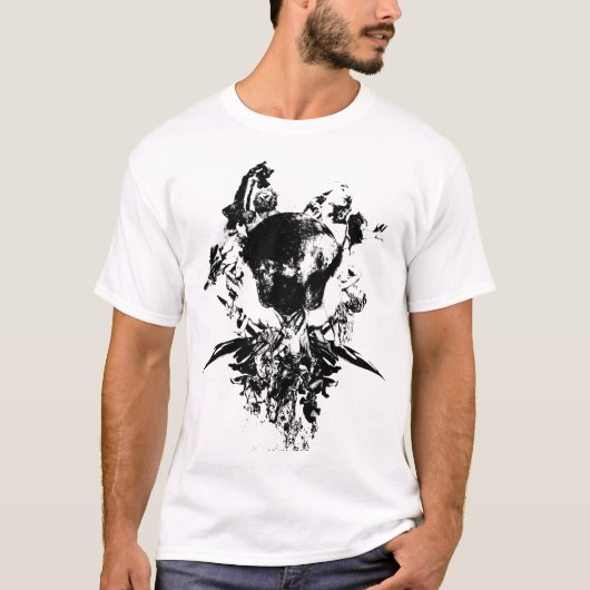 Origineel kunstwerk #3 Zwart en wit T-shirt (Voorkant)