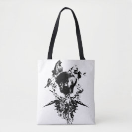 Origineel kunstwerk #3 Zwart en wit Tote Bag