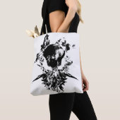 Origineel kunstwerk #3 Zwart en wit Tote Bag (Dichtbij)