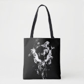 Origineel kunstwerk #3 Zwart en wit Tote Bag (Voorkant)