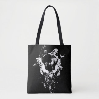 Origineel kunstwerk #3 Zwart en wit Tote Bag
