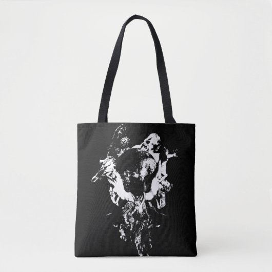 Origineel kunstwerk #3 Zwart en wit Tote Bag (Voorkant)