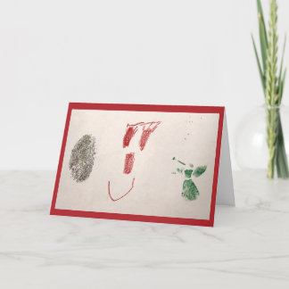 Origineel kunstwerk door CCA kind - het Seizoen Feestdagen Kaart