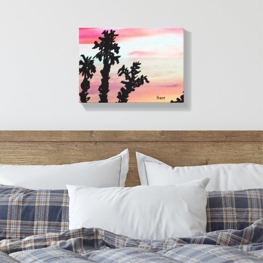 Origineel kunstwerk/Prints van Sarr Canvas Afdruk (Insitu (Slaapkamer))