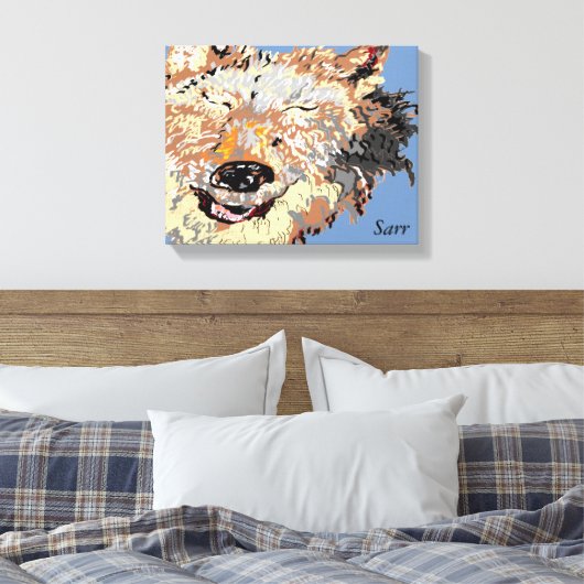 Origineel kunstwerk/Prints van Sarr Canvas Afdruk (Insitu (Slaapkamer))