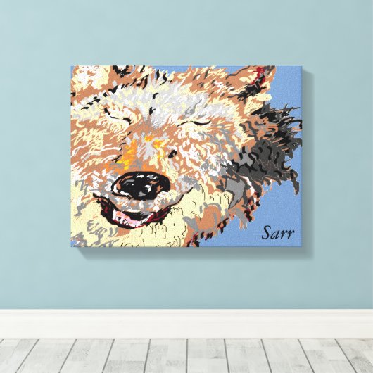 Origineel kunstwerk/Prints van Sarr Canvas Afdruk (Insitu (Houten vloer))