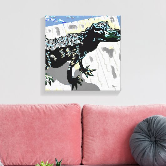 Origineel kunstwerk/Prints van Sarr Canvas Afdruk (Insitu (Woonkamer))