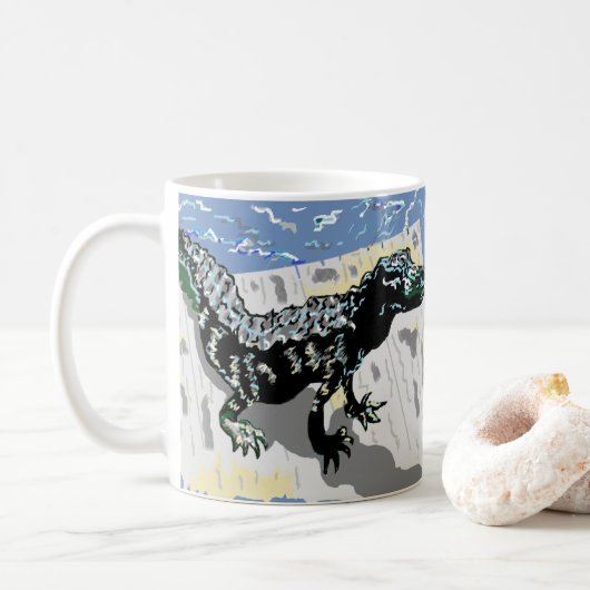 Origineel kunstwerk/Prints van Sarr Koffiemok (Met donut)