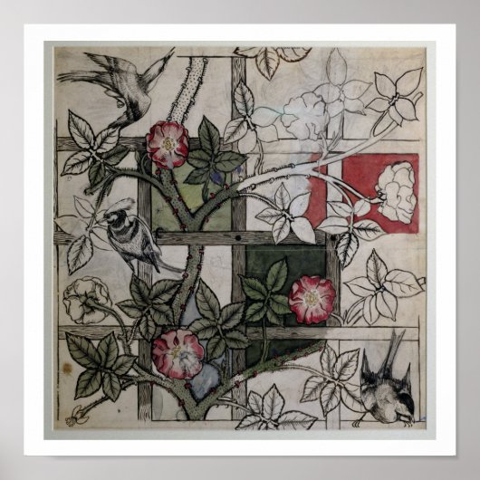 Origineel kunstwerk voor het ontwerp van het behan poster (Voorkant)