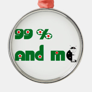 origineel ladybird metalen ornament